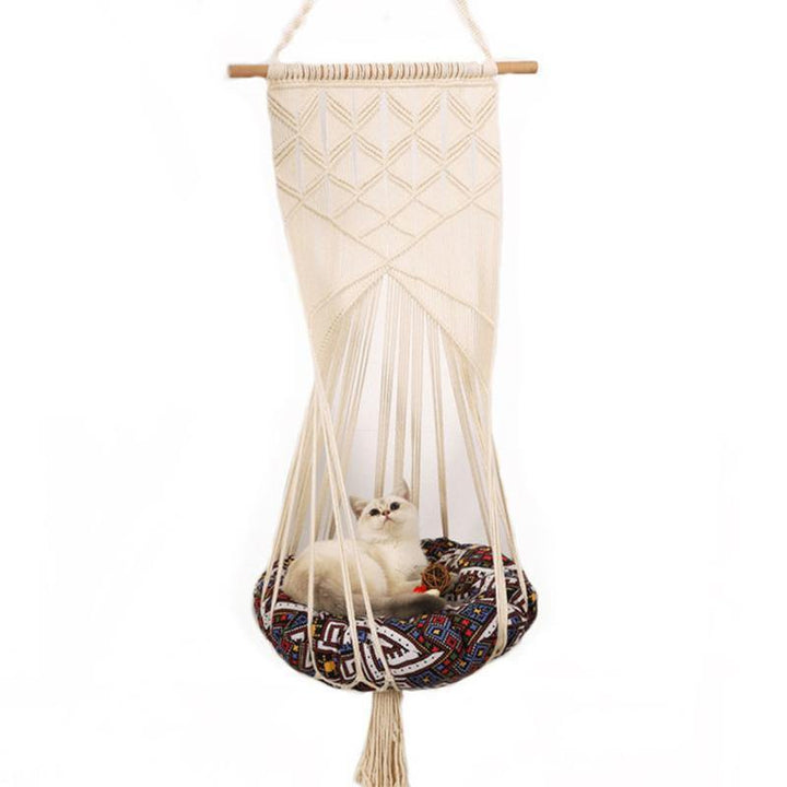 Pet Swing Cage Handmade Macrame Four Seasons Available - MRSLM