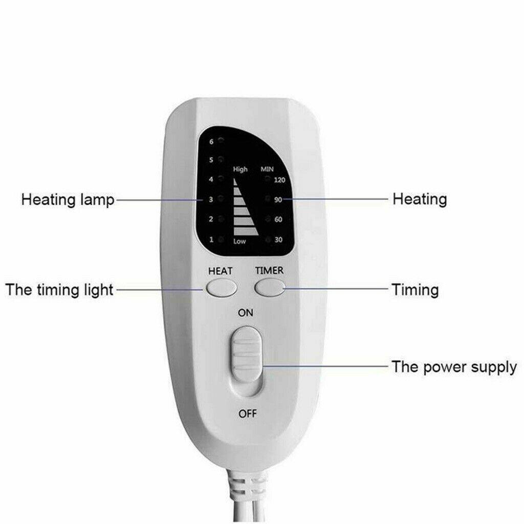 110V/240V Heated Mat Multi-Functional Far-Infrared Heat Treatment Physiotherapy Electric Heating Pad - MRSLM