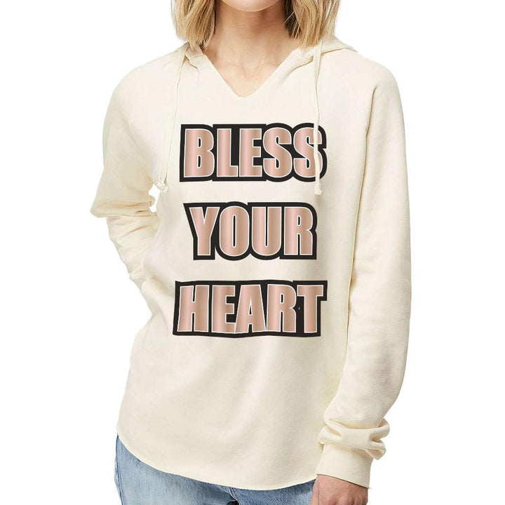 Bless Your Heart California Wave Wash Hoodie - Cool Hooded Sweatshirt - Inspirational Hoodie - MRSLM