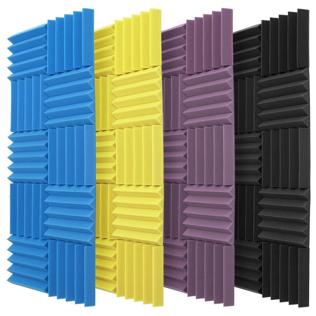 10Pcs Acoustic Foam Panels Acoustic Panels Studio Soundproof Foam Padding - MRSLM