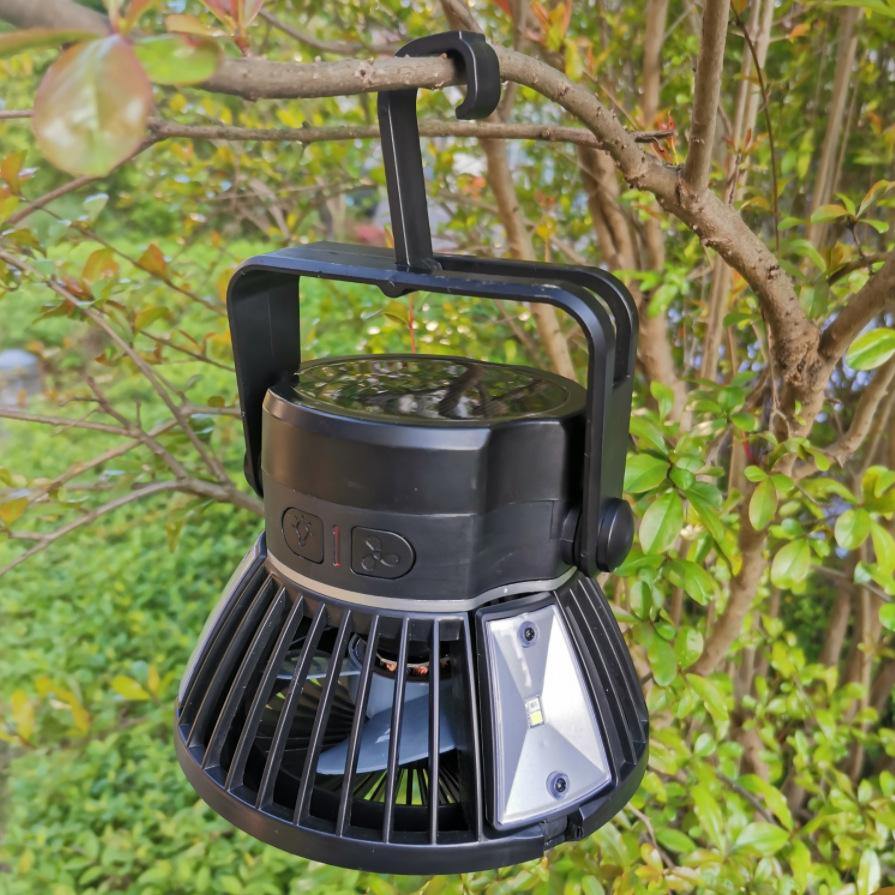 Outdoor Solar Camping Light with Wind (Black) - MRSLM