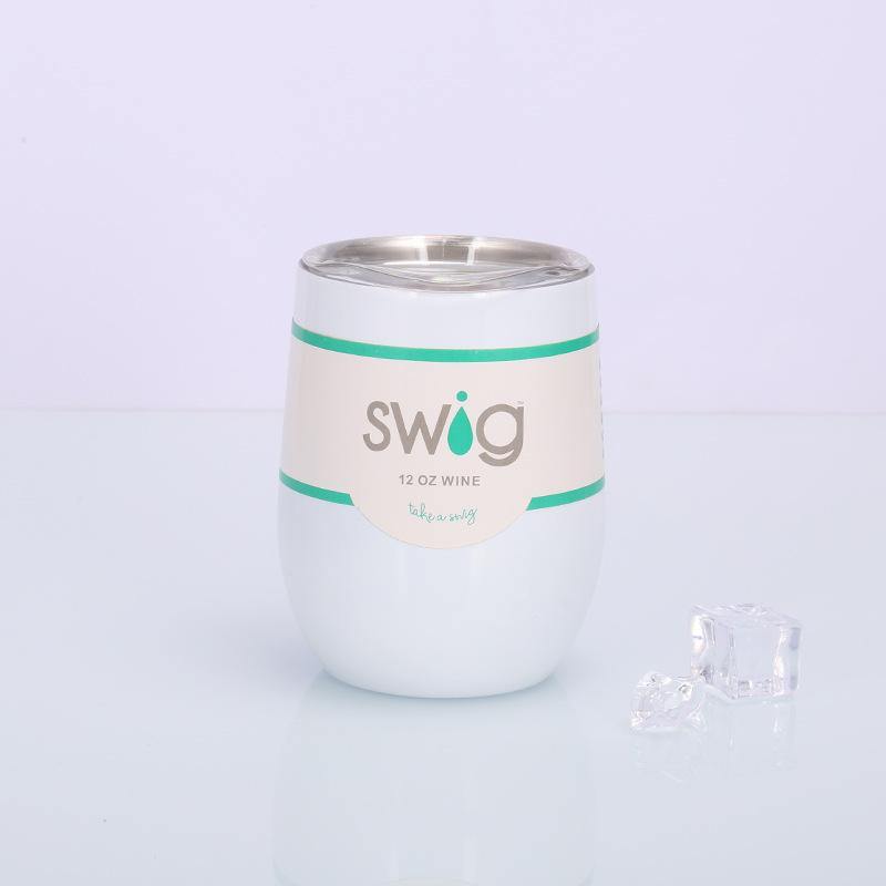 Swig eggshell cup 12oz stainless steel wine mug - MRSLM