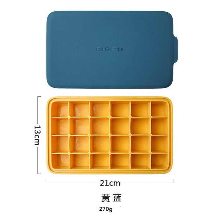 Silicone 12 Cavity Hexagon 3D Ice Mold DIY Popsicle Mould Ice Cream Makers Storage Box - MRSLM