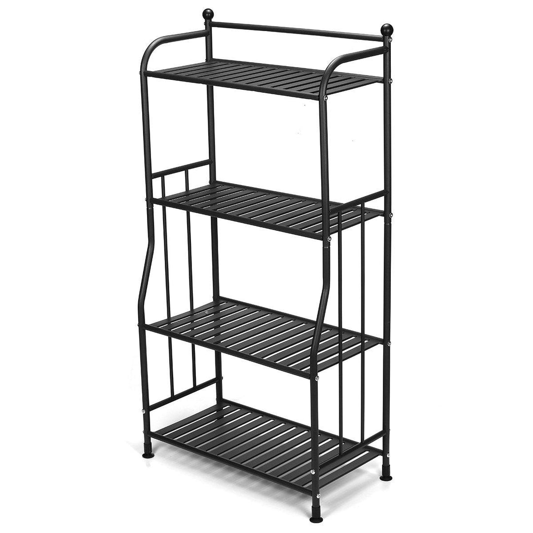 4 Tier Iron Craft Plant Flower Stand Candle Holder Flower Pot Shelf Rack - MRSLM