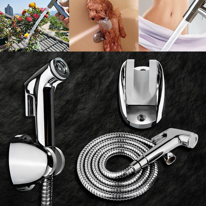 Bathroom Toilet Bidet Shower Douche Sprayer Head Hose Clean Kit Shattaf Handheld - MRSLM