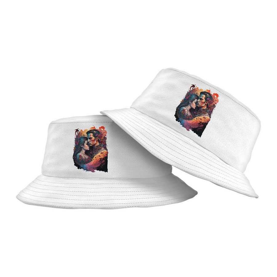 Floral Print Bucket Hat - Love Hat - Graphic Bucket Hat - MRSLM