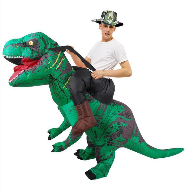 Halloween Carnival Costume Inflatable Dinosaur T-Rex Costume Jurassic World Park Blowup Dinosaur Cosplay Costume Toy - MRSLM