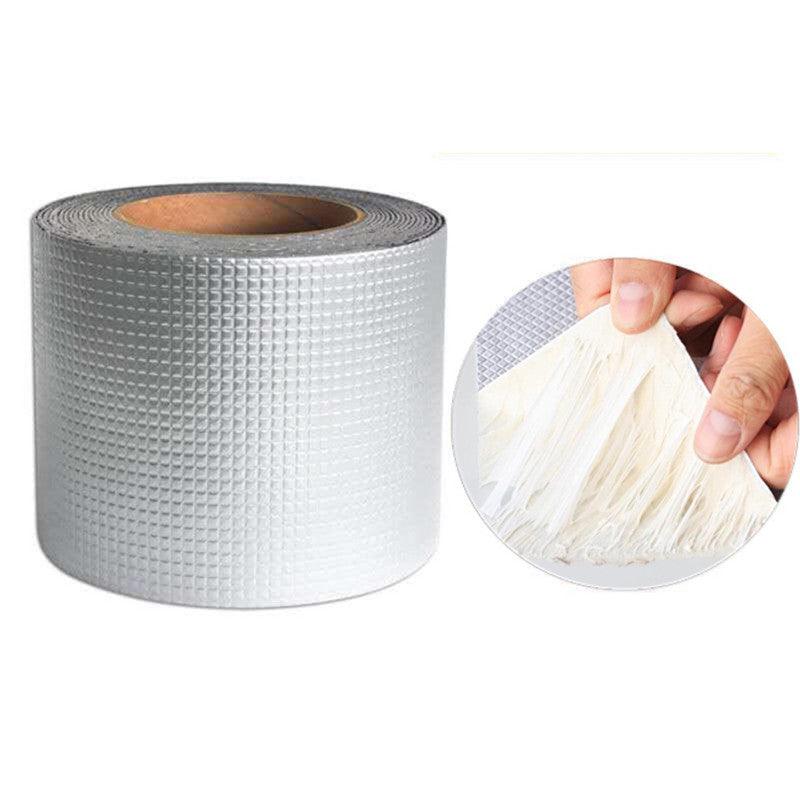 Aluminum Foil Butyl Rubber Tape Self Adhesive Waterproof Tape for Roof Pipe Caulking Super Fix Duct Tape - MRSLM