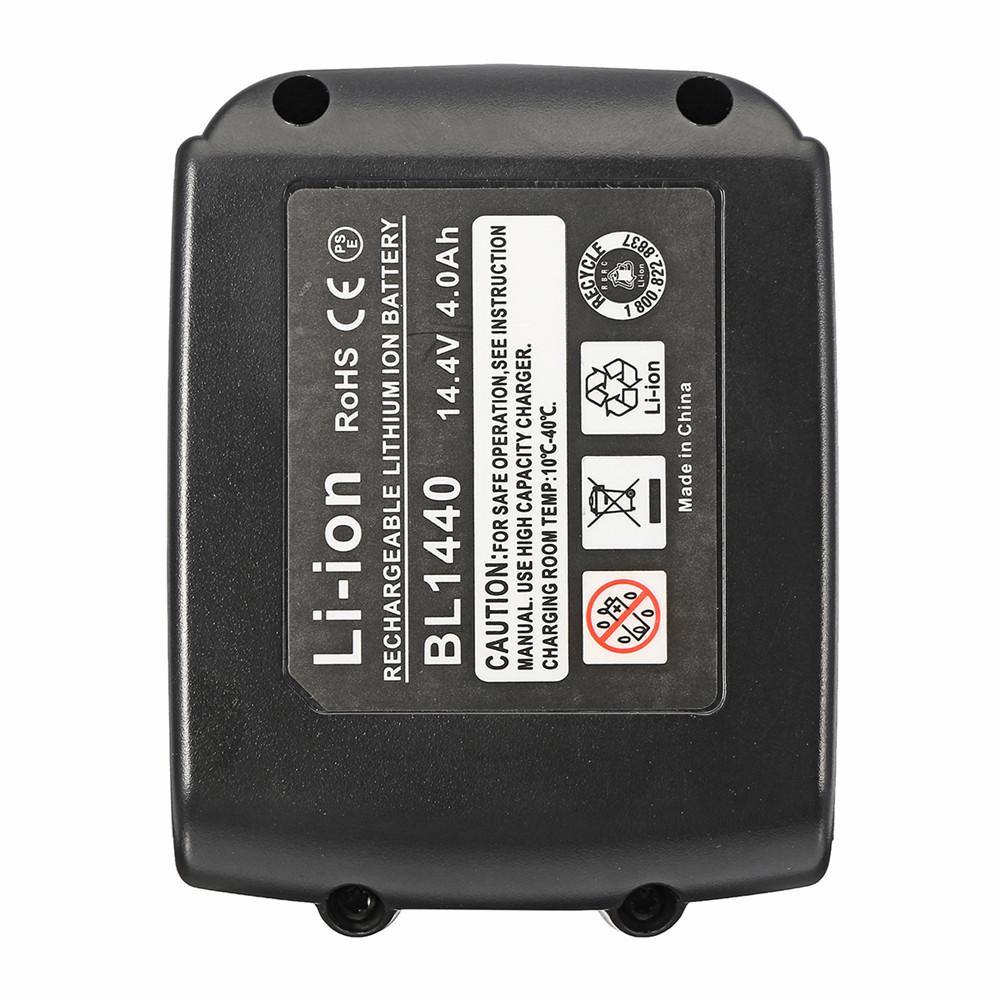 MAK-14.4B-Li 3.0A/4.0A With LED Light Li-ion Power Tool Replacement Battery For Makita BL1430 BL1440 - MRSLM