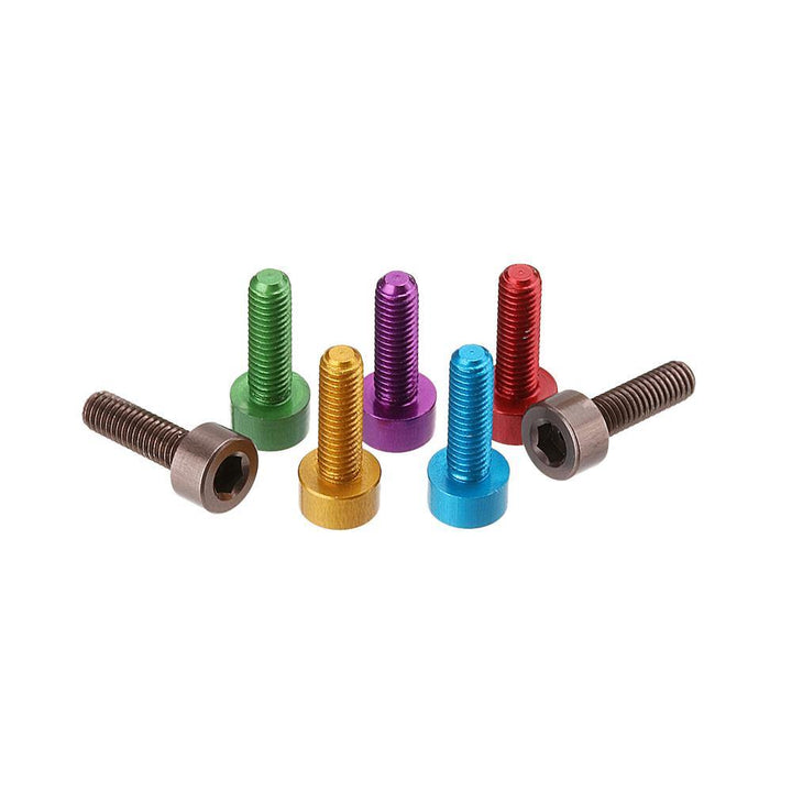 Suleve™ M3AH12 10Pcs M3×10mm Hex Socket Screw M3 Cap Head Bolt 7075 Aluminum Alloy Multicolor - MRSLM