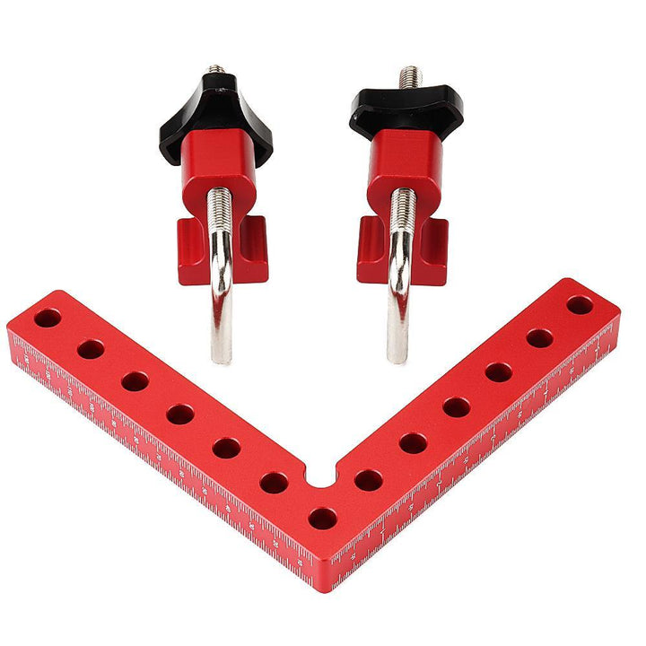 Drillpro Woodworking Precision Clamping Square L-Shaped Auxiliary Fixture Splicing Board Positioning Panel Fixed Clip Carpenter Square Ruler Woodworking Tool - MRSLM