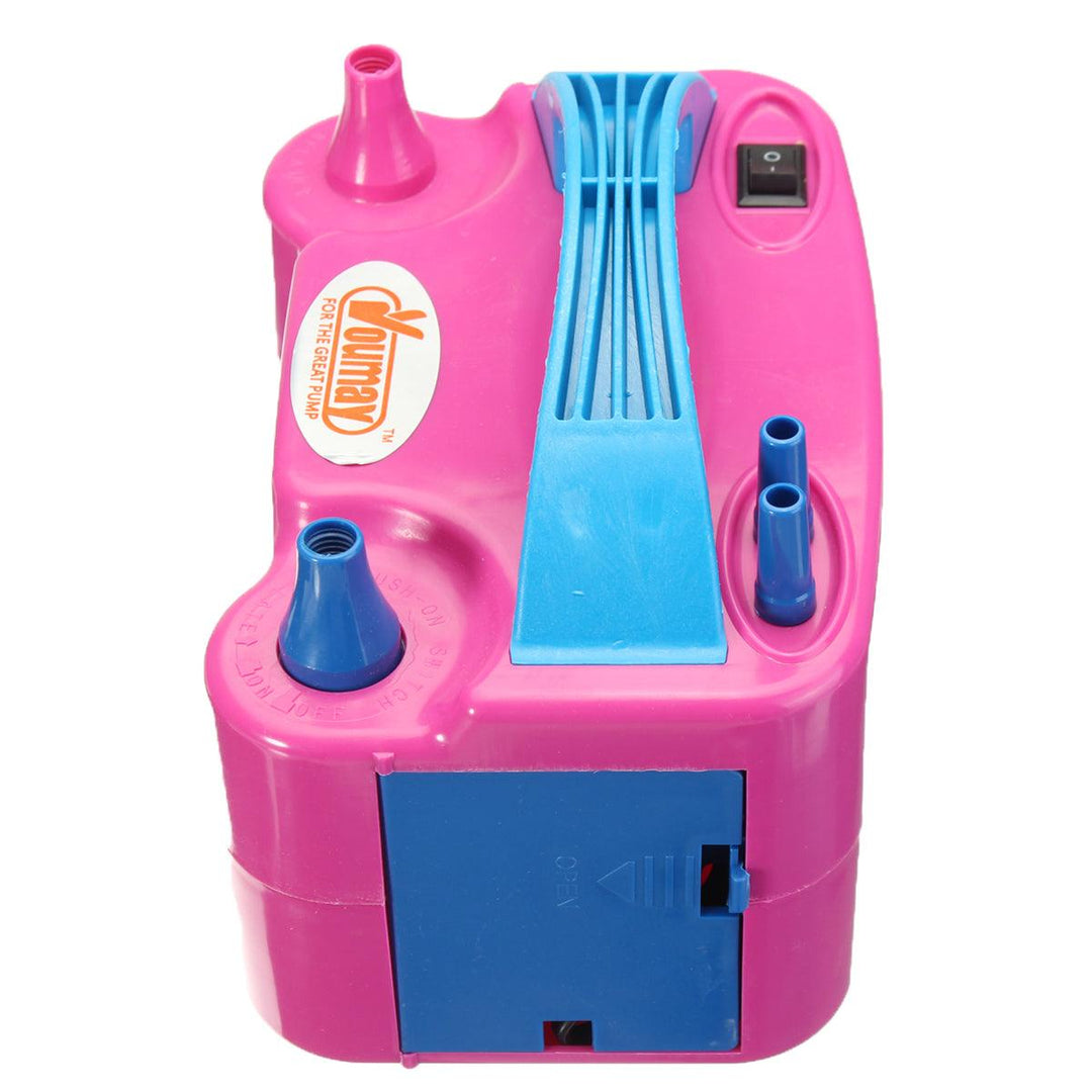 600W High Power Portable Electric Balloon Pump Two Nozzles Inflator Air Blower (EU Plug) - MRSLM