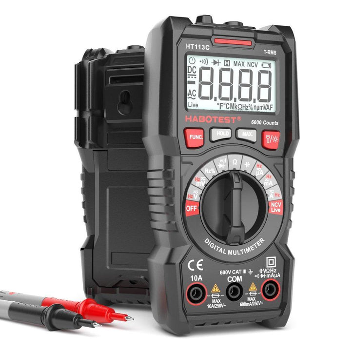 HT830l HT113A/B/C High Precision Digital Profissional Multimeter DC/AC Voltage Current Meter Handheld Digital Mini Multitester Ammeter NCV - MRSLM