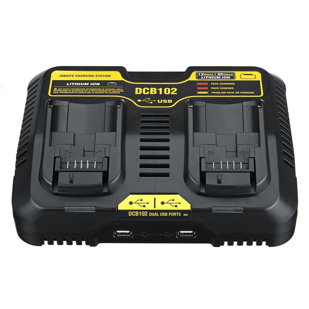 Dual Charger DCB200 DCB115 Lithium-Ion Battery DCB112 DCB105/015 Power Tool Battery Charger - MRSLM