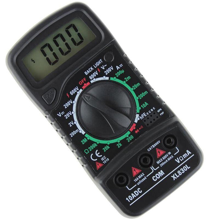 ANENG XL830L Digital LCD Multimeter Voltmeter Ammeter AC/DC/OHM Volt Current Tester - MRSLM