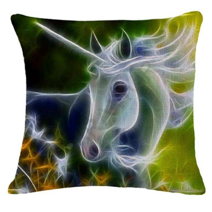 Honana 45x45cm Home Decoration 3D Animals Fluorescence 6 Optional Patterns Cotton Linen Pillowcases Sofa Cushion Cover - MRSLM