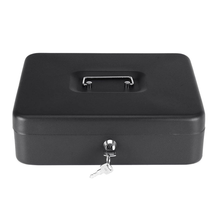 4 Bill 5 Coin Cash Drawer Tray Storage Box for Cashier Money Security Lock Safe Box - MRSLM