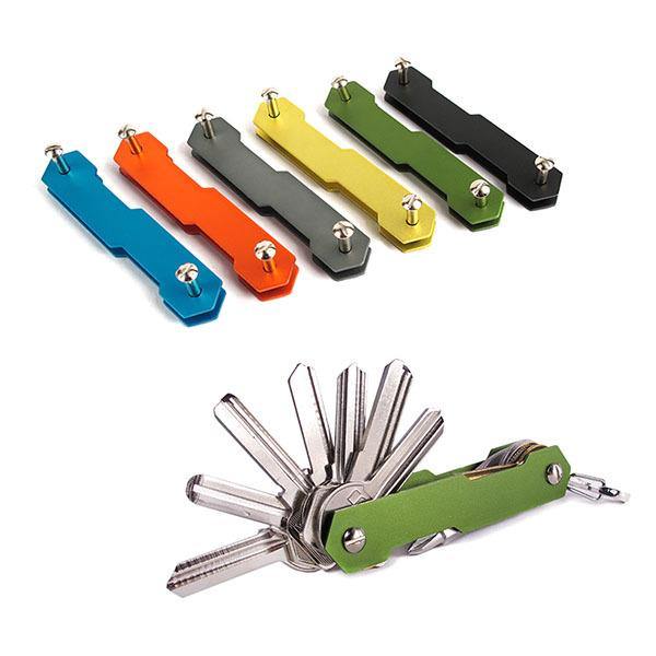 AOTDDOR® Aluminum Double Open Key Clip DIY Keychain Storage EDC Tool - MRSLM