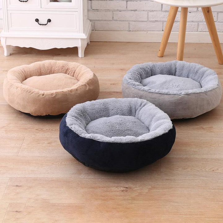 3 Colors Anti-scratch Winter Warm Pet Bed Kennel Dog Cat Soft Plush Nest Pet Bed - MRSLM