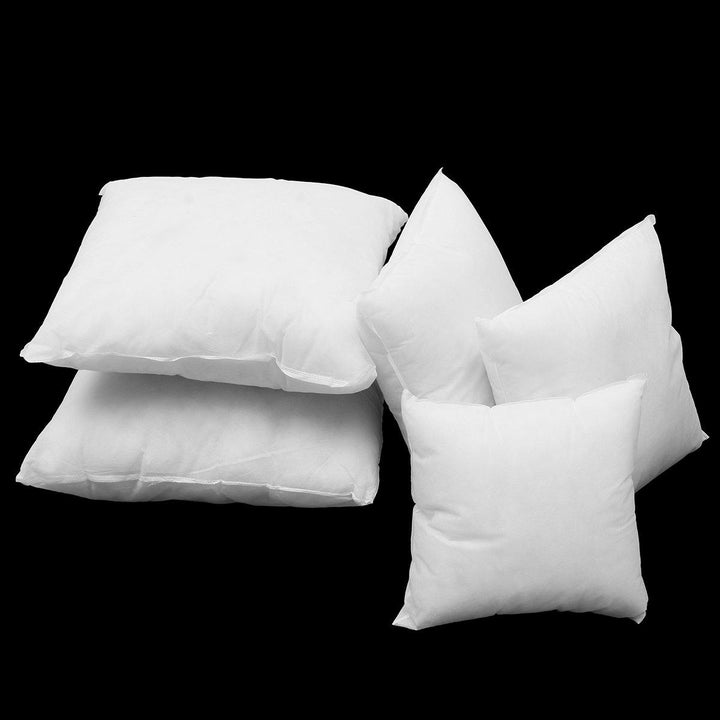 5 Size White Cushion Throw Pillow Sofa Waist Pillowcase Filler Inner PP Cotton - MRSLM