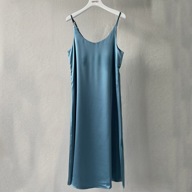 Women's Basic Satin Dress