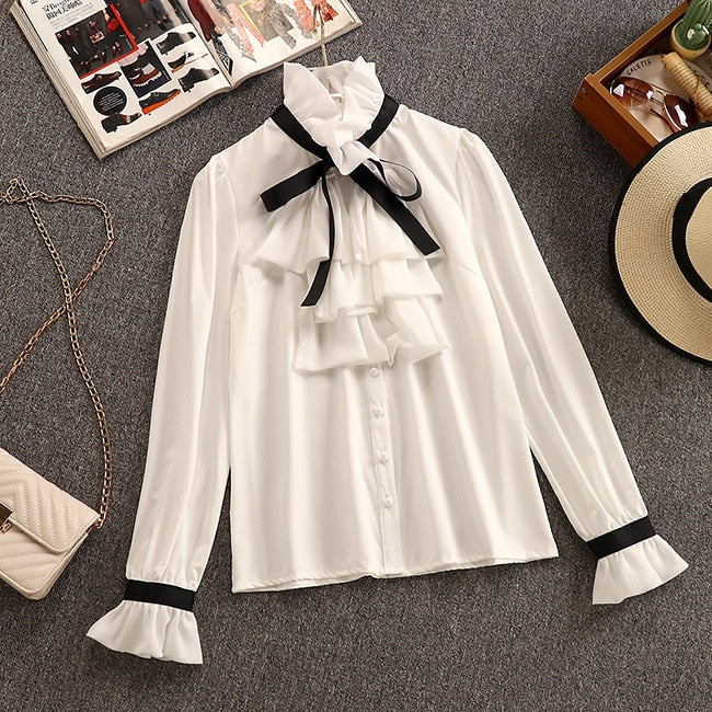 Two-Piece Set of Women's Dress and Blouse