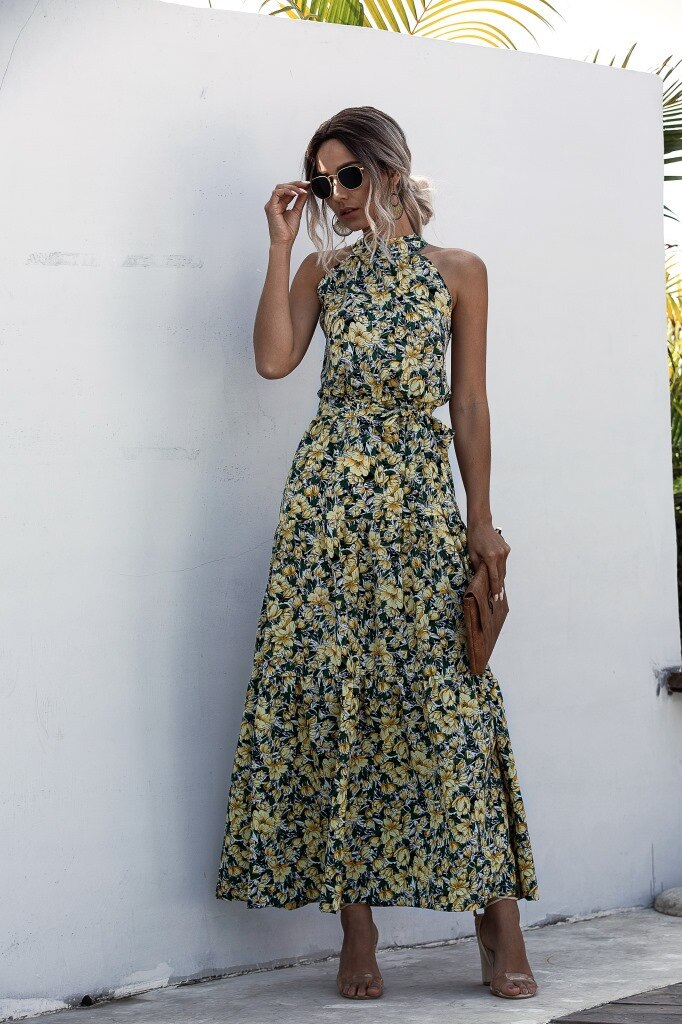 Floral Printed Long Dress