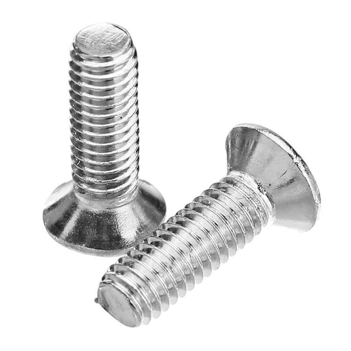 Suleve™ M3SP1 50Pcs M3 Stainless Steel Phillips Flat Head Countersunk Machine Screw 4-12mm Length - MRSLM