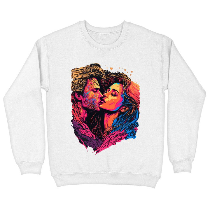 Passion Sweatshirt - Couple Print Crewneck Sweatshirt - Unique Sweatshirt - MRSLM