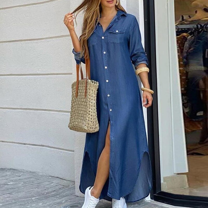 Women's Summer Maxi Shirt Dress