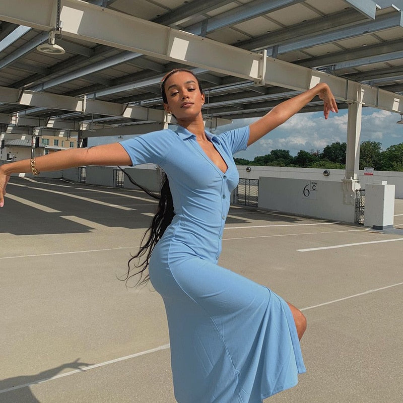 Elegant Summer Shirt Dress