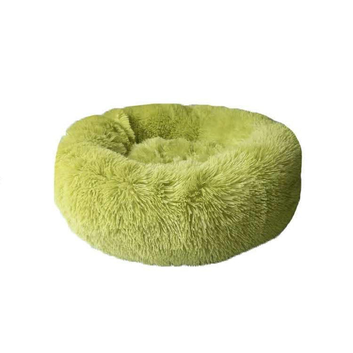 Round Long Hairy Autumn And Winter Nest Pad Cat Mattress - MRSLM