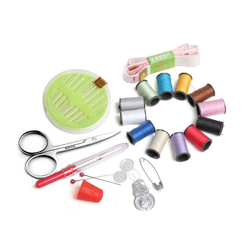 26Pcs Travel Sewing Kit Bag Emergencies Filled Sewing Tools Storage Bag With Scissor Needle Thread - MRSLM