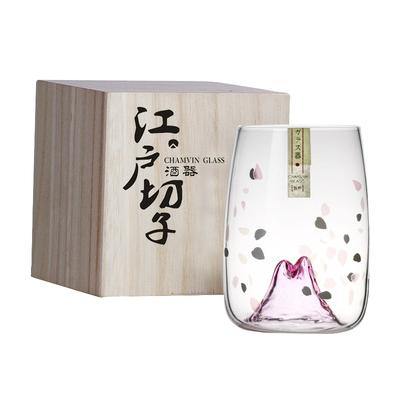 Cherry Blossoms Glass Cup Japanese Crystal Glass - MRSLM