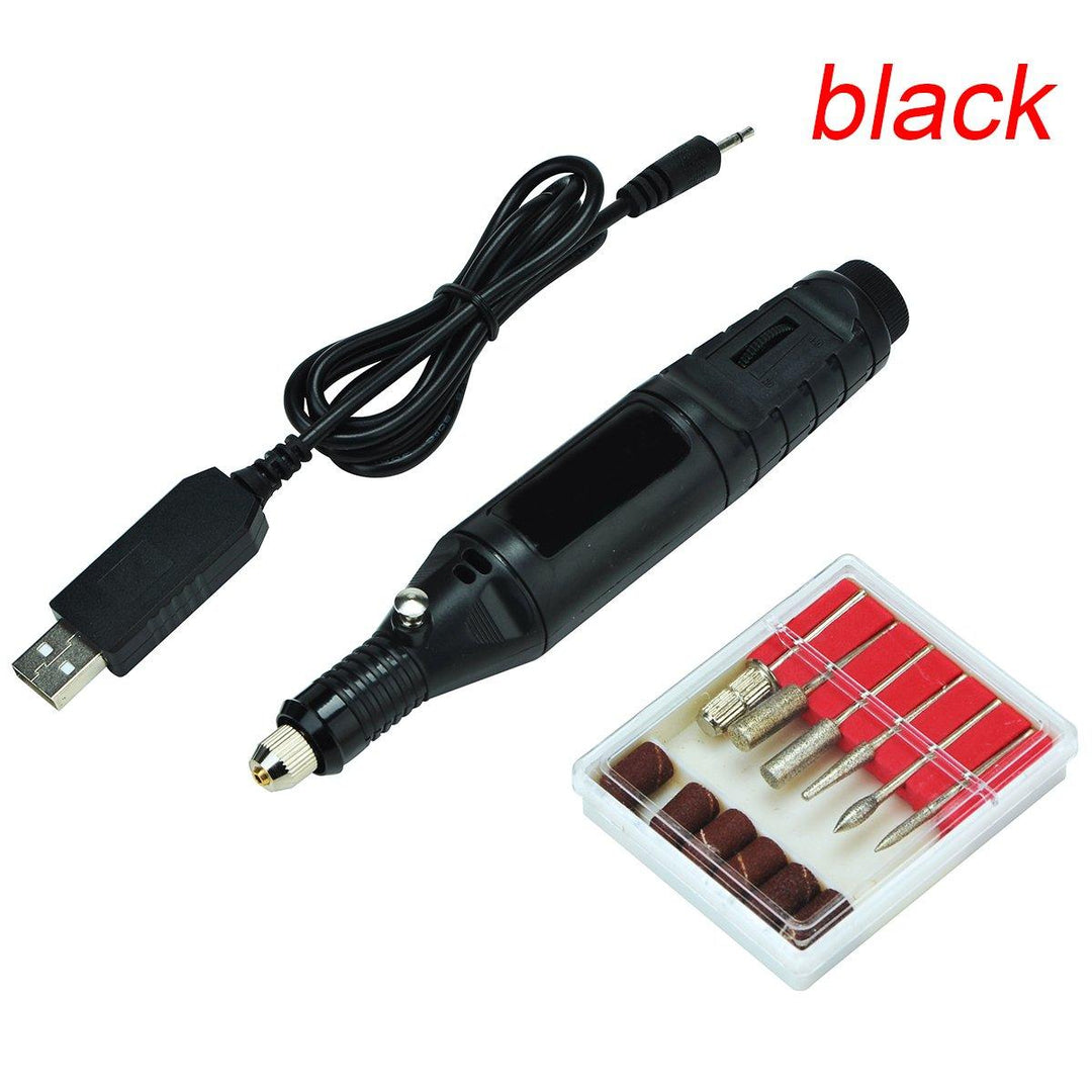 USB Nail Polisher Electric Nail Polisher Pen-type Foot Grinder Nail Drill Machine - MRSLM