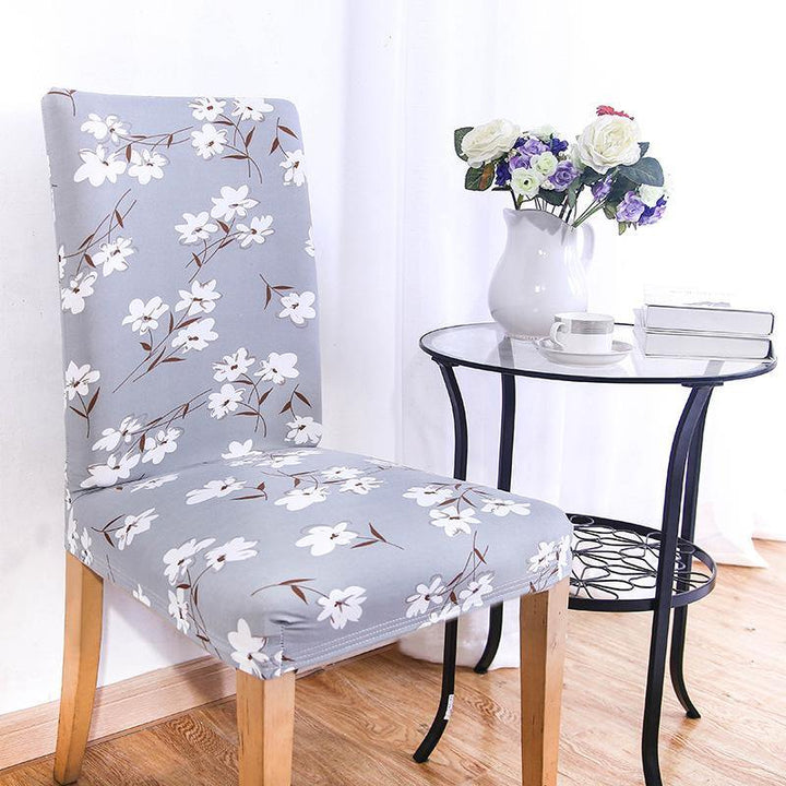 WX-PP3 Elegant Flower Elastic Stretch Chair Seat Cover Dining Room Home Wedding Decor - MRSLM