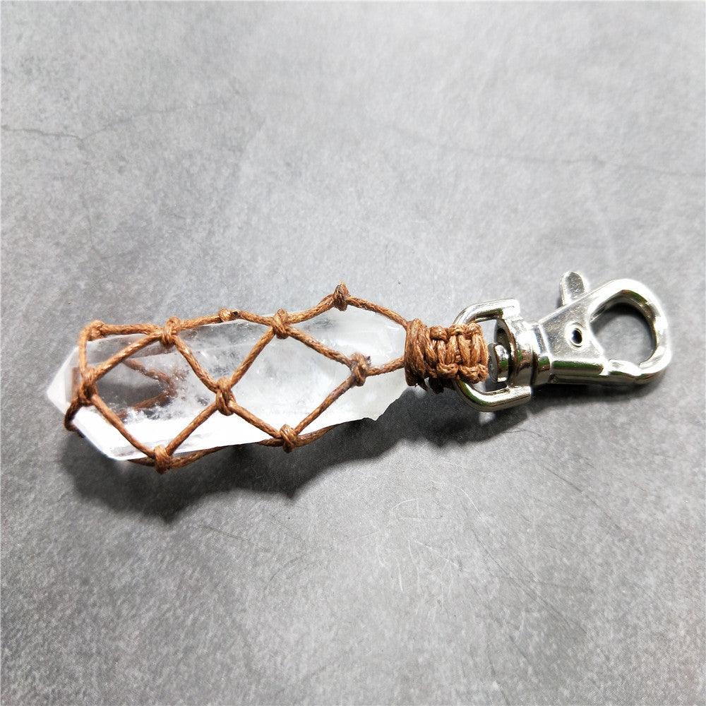 Natural Crystal Rough Stone Keychain - MRSLM