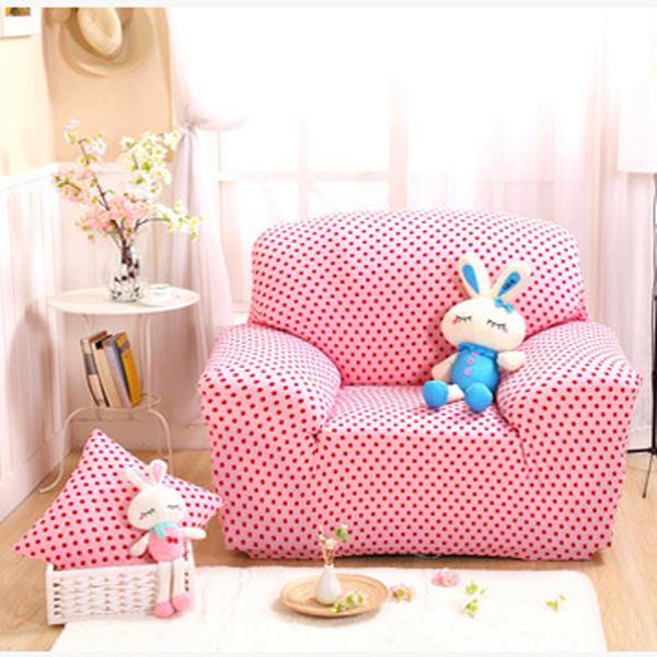 One Seater Textile Spandex Strench Flexible Printed Elastic Sofa Couch Cover Furniture Protector - MRSLM