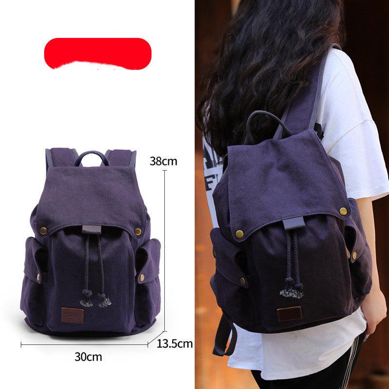 Trendy Generation Canvas Ladies Backpack Computer School Bag - MRSLM