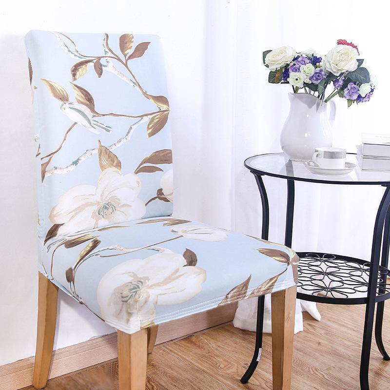 WX-PP3 Elegant Flower Elastic Stretch Chair Seat Cover Dining Room Home Wedding Decor - MRSLM