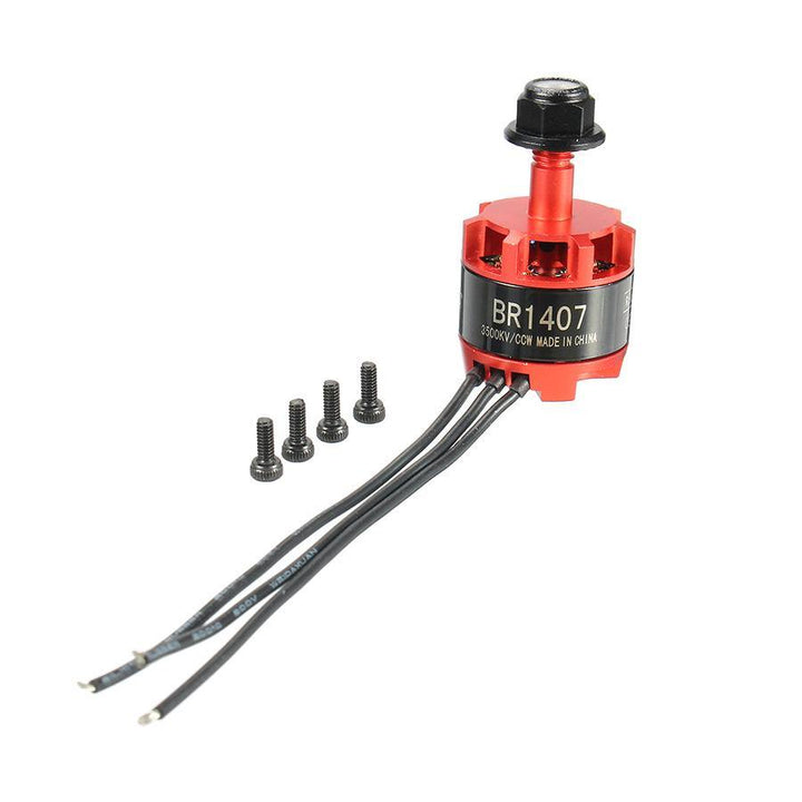 Racerstar Racing Edition 1407 BR1407 3500KV 2-3S Brushless Motor Red for 150 180 200 RC Drone FPV Racing - MRSLM