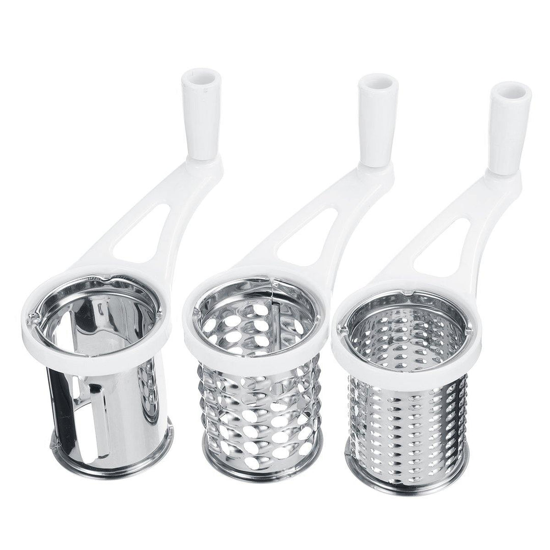 3 In 1 Manual Cheese Grater Rotary Grater Butter Vegetable Fruit Slicer Cutter Kitchen - MRSLM