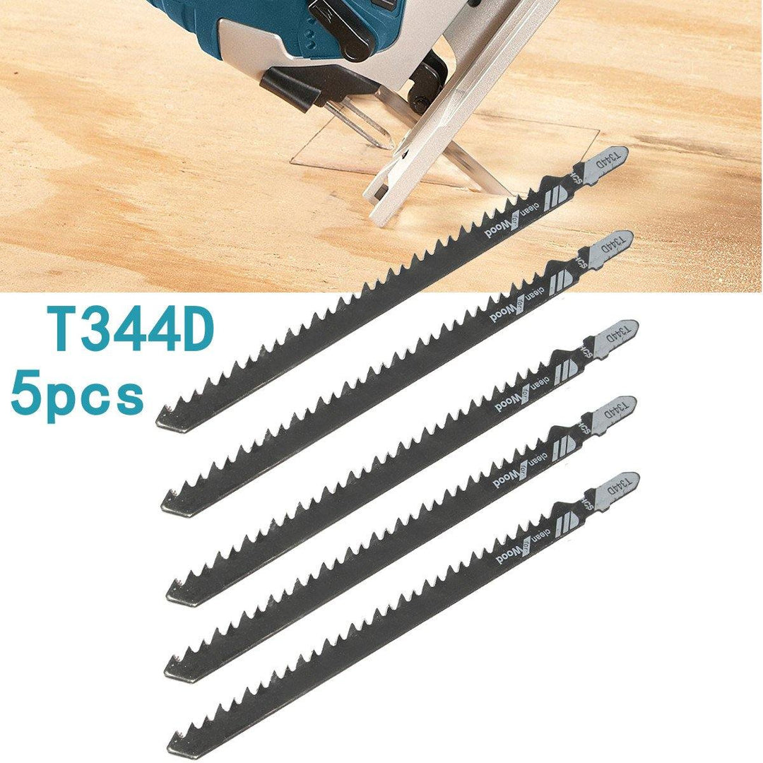 5pcs HCS T Shank Saw Blades Wood Plastics Plywood Cuttingtools for Jigsaw - MRSLM