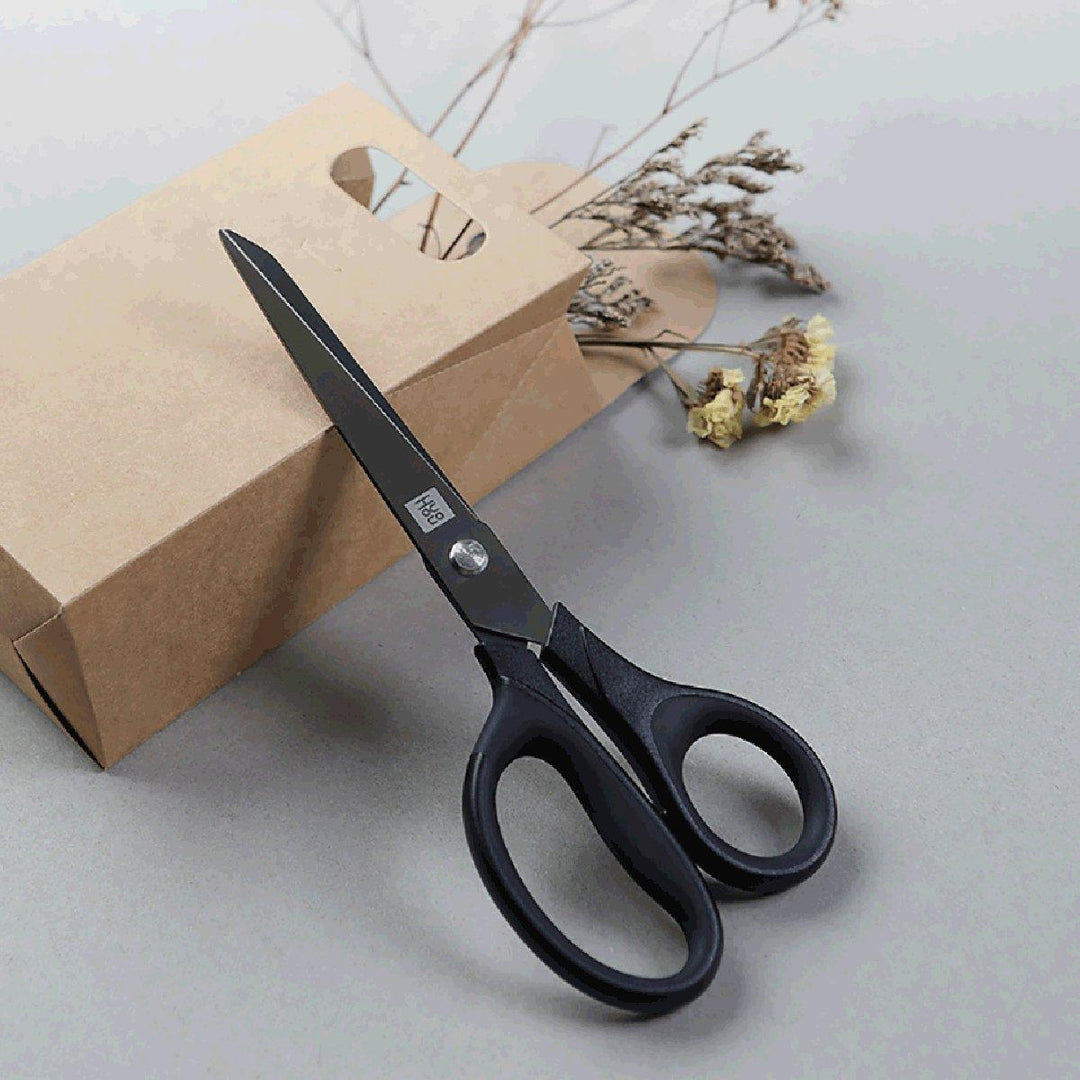 2pcs Titanium-plated Scissors Black Sharp Sets Non-slip Tools Kit - MRSLM