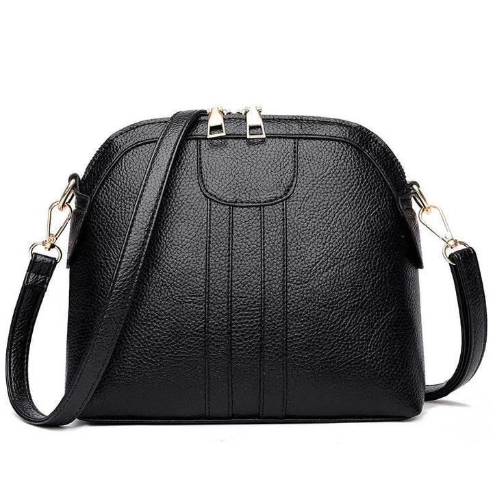 Fashion Shell Soft Leather Crossbody Small Bag - MRSLM