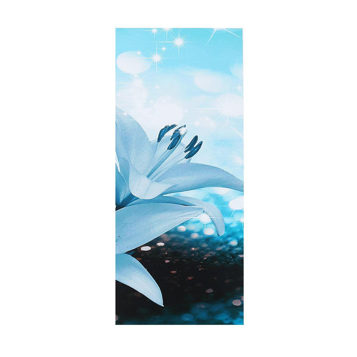 5 pcs Combination Blue Lily Flower Spray Painting Printing Sofa Wall Painting Canvas Home Office Wall Decoration - MRSLM