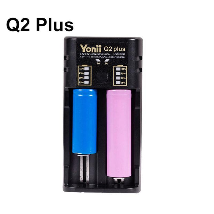 Portable USB Rechargeable Battery Charger Fast Charging For AA 18350 18500 18650 - MRSLM