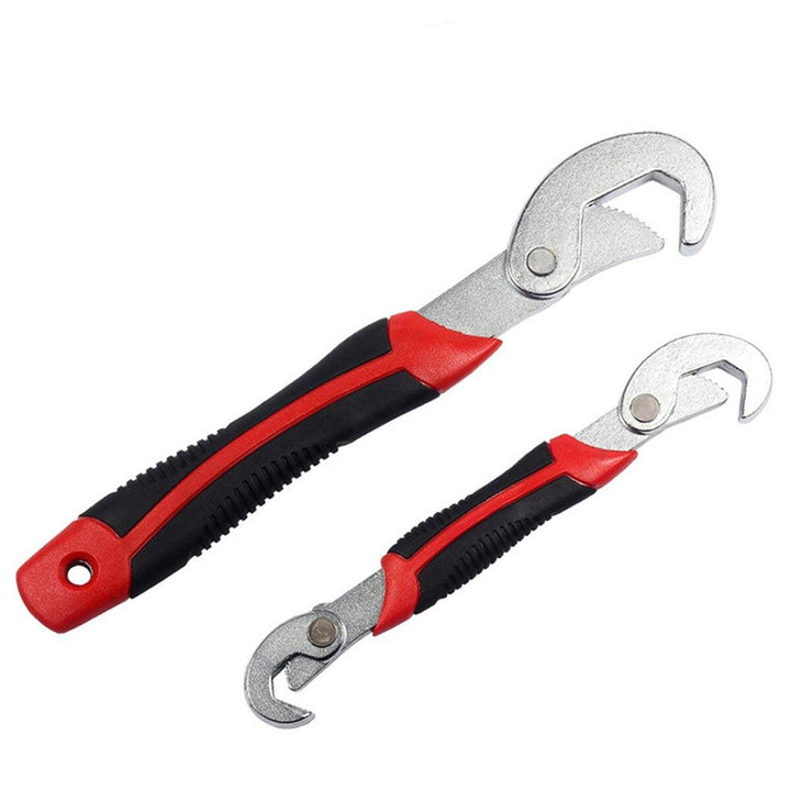 2Pcs 9-32mm Universal Hand Adjustable Wrench Set Spanner Pipe Bolt Nut Snap Multifunction - MRSLM