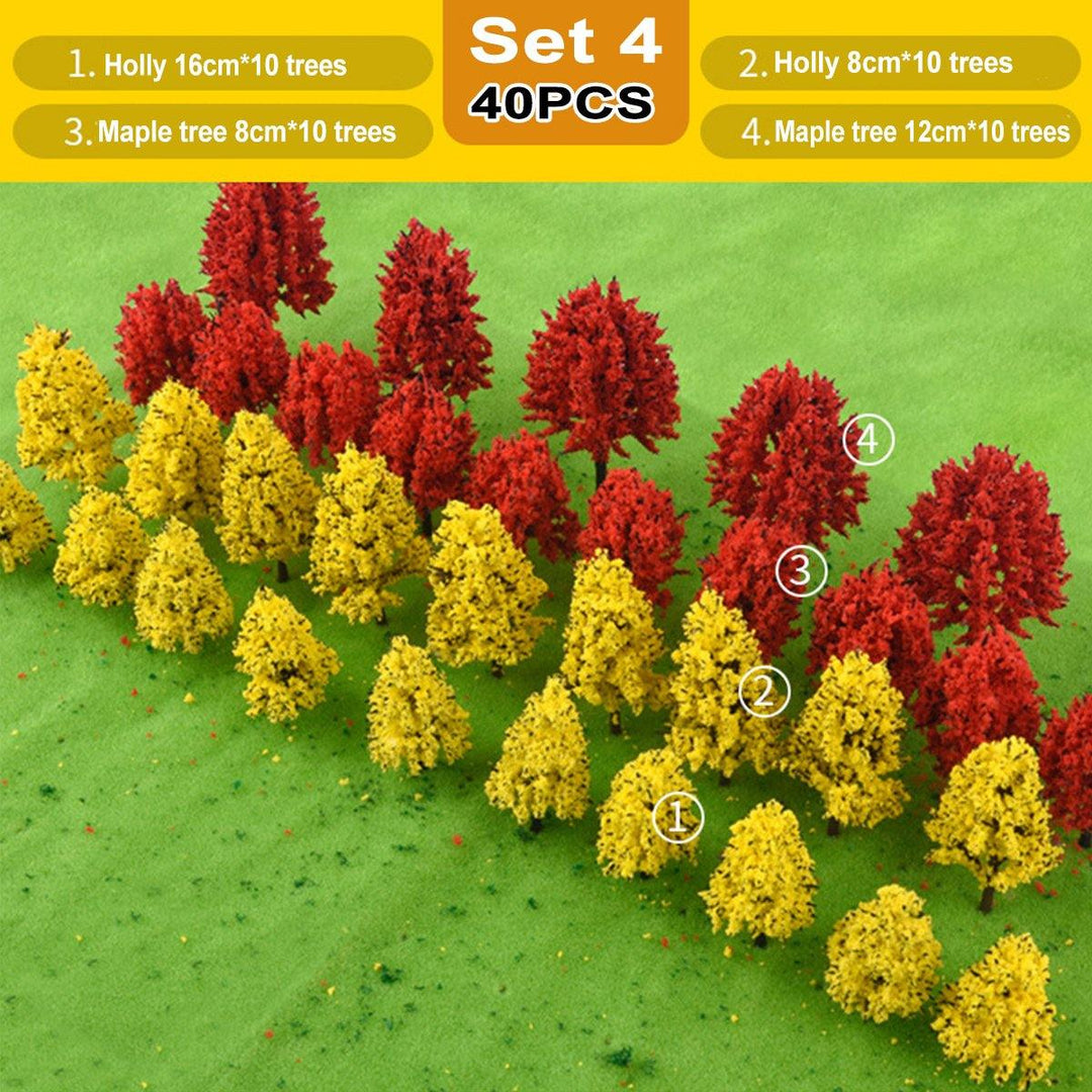 40PCS Tree Model DIY Building Sand Table Landscape Modelling Material - MRSLM