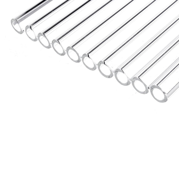 10Pcs 200x7x1mm Length 200mm OD 7mm 1mm Thick Wall Borosilicate Glass Blowing Tube Lab Factory School Home Tubes - MRSLM